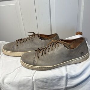 Born Men's Leather Casual Shoes - size 12 M Green/Grey
